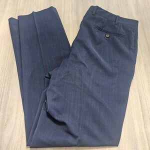 Canali 1934‎ Mens Blue 100% Wool Dress Pants Trousers Italy Size 54 IT 37 US